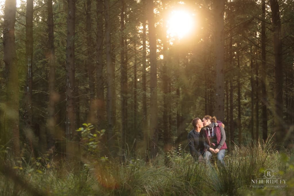 Couple in a forest Pre Wedding Photoshoot
