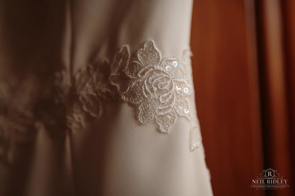 Beeston Manor Wedding Photographer - Wedding Dress Detail
